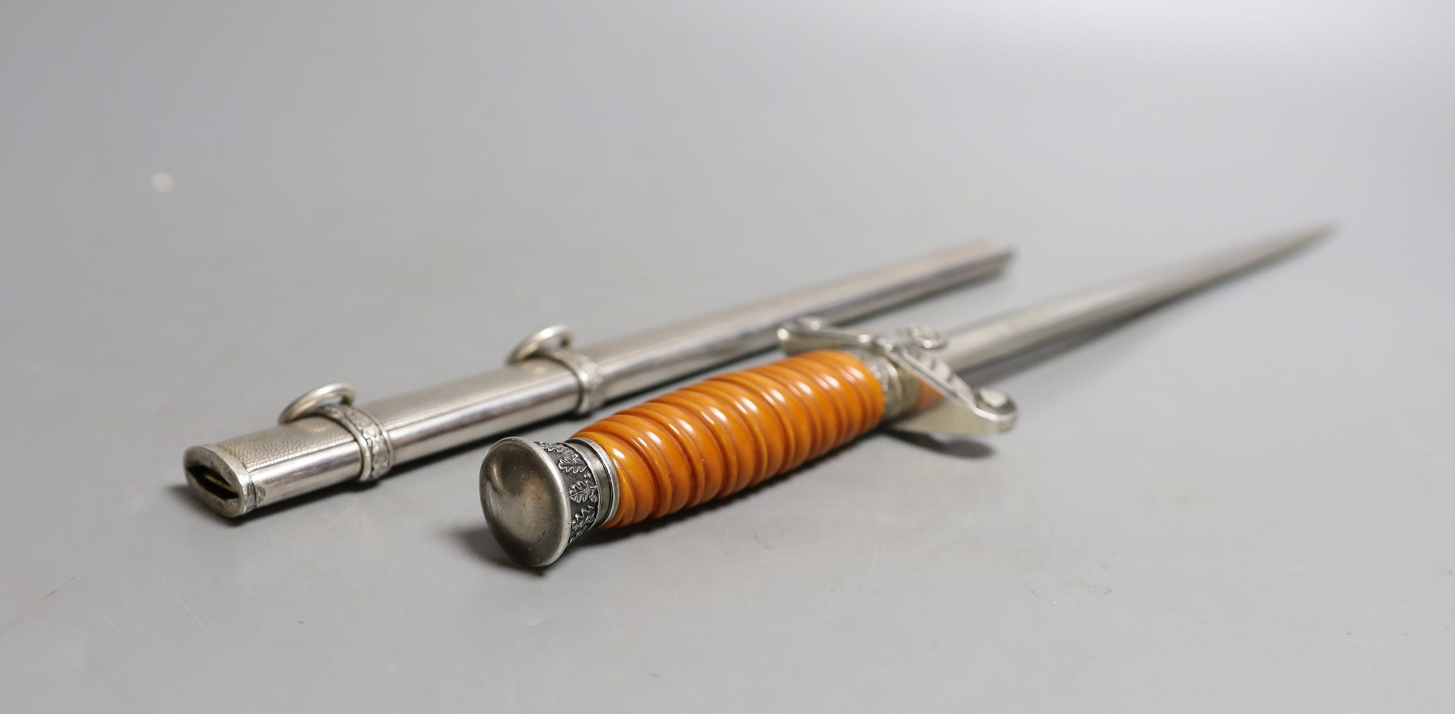 An original German navy officer's dagger, no maker, 40 cms long.